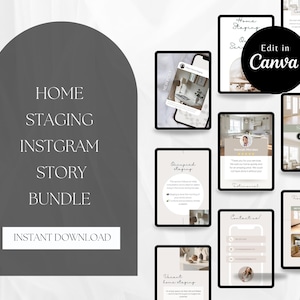 Home Staging - Instagram Story Template - Editable in Canva