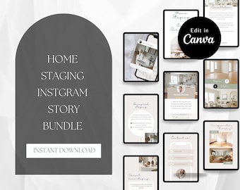 Home Staging Business: Instagram-verhaalsjabloon: bewerkbaar in Canva