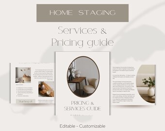 Sjabloon prijzengids voor startpagina's | Modern welkomstpakket voor klanten (bewerkbaar op canvas)