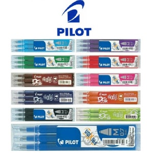 Pilot FriXion 0.7 Erasable Rollerball Clicker Pen Replacement Refills Cartridges