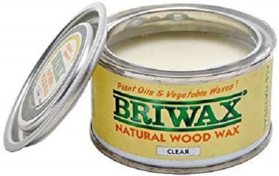 Briwax Clear Natural Wood Wax 125g Made From All Natural Ingredients 100%  Vegan 