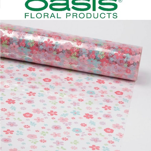 Oasis 80cm Wide Clear Cellophane Polka Dot Film Roll Gift Wrap Etsy UK