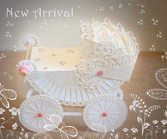 Download 3d Paper Pram Svg Template Etsy