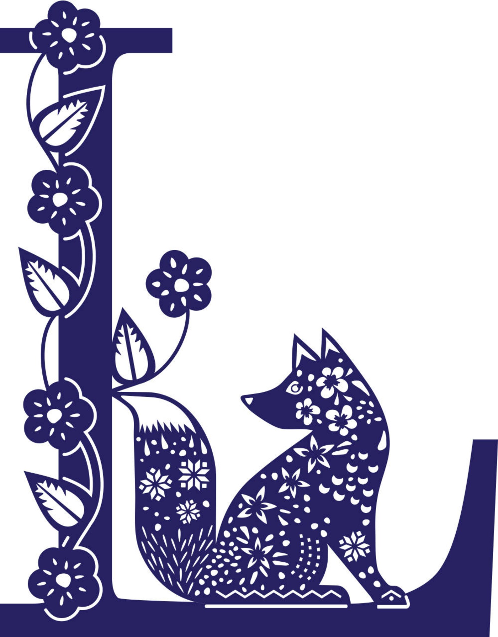 Free Free Flower Initial Svg 62 SVG PNG EPS DXF File