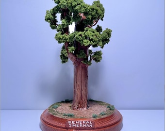 Sequoia gigante en miniatura - Escultura pequeña de 4 pulgadas - Hecha a pedido