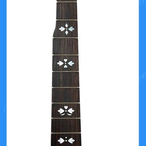 Banjo 5 String Rosewood Fretted Fretboard, Scale length 26 3/16", MOP Inlay, Bruce Wei (61)