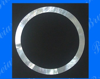 Bruce Wei, witte dweilrozet / binnenkant = 73 mm, b = 7 mm (CR31)