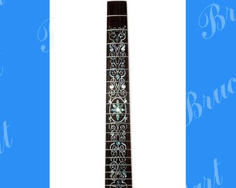 For Guitar, Handmade Rosewood Fretted Fretboard, MOP & Abalone