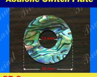 Free Shipping, Green Abalone Toggle Switch Plate, Bruce Wei (SP3)