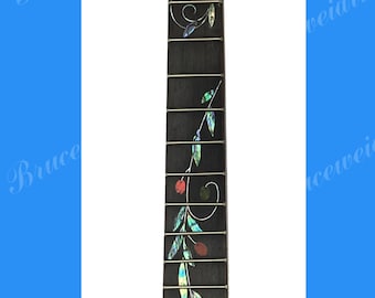 4 String Tenor Guitar, 25.5" Rosewood Fretted Fretboard, Mop & Abalone Inlay, Bruce Wei ( 490 )