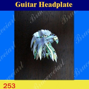 Guitar Rosewood Headplate, Mop & Abalone Inlay, Bruce Wei (253)