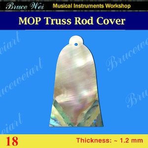 Free Shipping Guitar Truss Rod Cover, Mop & Abalone Bruce Wei (18)