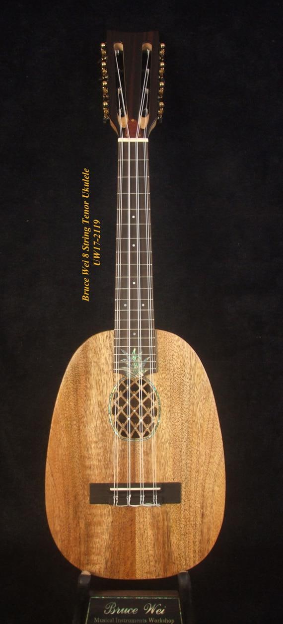 Bruce Wei Handmade 8 String Solid Mango, Zebra Wood Bruce Wei Handmade 8 String Solid Mango, Zebra Wood
