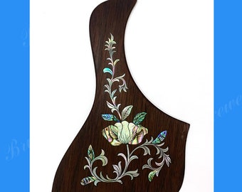 Bruce Wei, Guitar Part - Left Hand Rosewood Pickguard W/ Mop Art Inlay ( 340 )