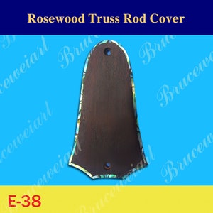 Free Shipping Fit Taylor 2 Hole Rosewood Truss Rod Cover, Abalone Inlay, Bruce Wei ( E-38 )