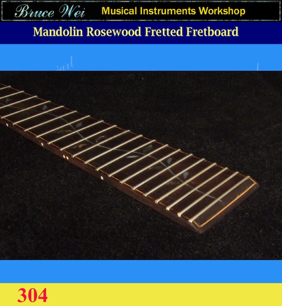 マンドリン 13 7/8インチ ローズウッド指板、MOP＆アバロンインレイ