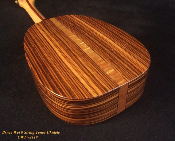 Bruce Wei Handmade 8 String Solid Mango, Zebra Wood Bruce Wei Handmade 8 String Solid Mango, Zebra Wood