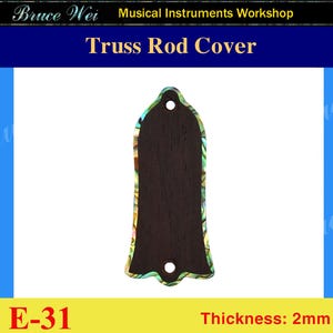 Free Shipping Fit Gibson Rosewood Truss Rod Cover, Abalone Inlay, Bruce Wei ( E-31 )