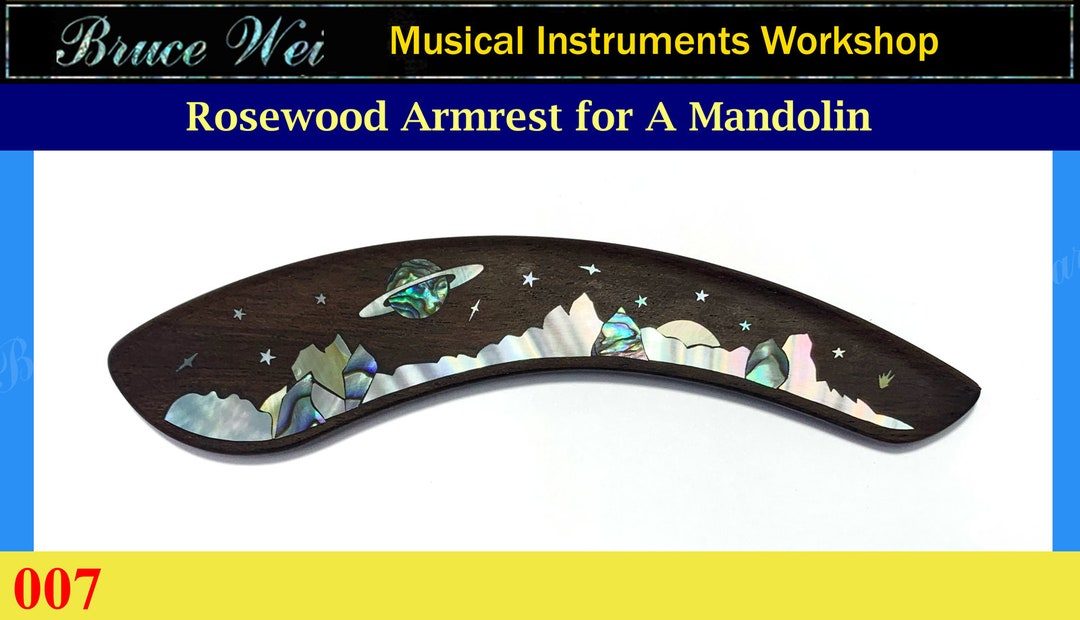 Bruce Wei Mandolin Part Rosewood A Style Mandolin Armrest Etsy