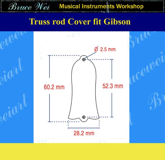 送料無料 ギブソン マカッサル エボニー トラスロッドカバー アバロン