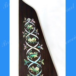 Archtop Guitar Rosewood Pickguard, MOP & Abalone Inlay, Bruce Wei (4)