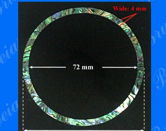 Bruce Wei, rosace en ormeau vert / intérieur = 72 mm, l = 4 mm (CR27)