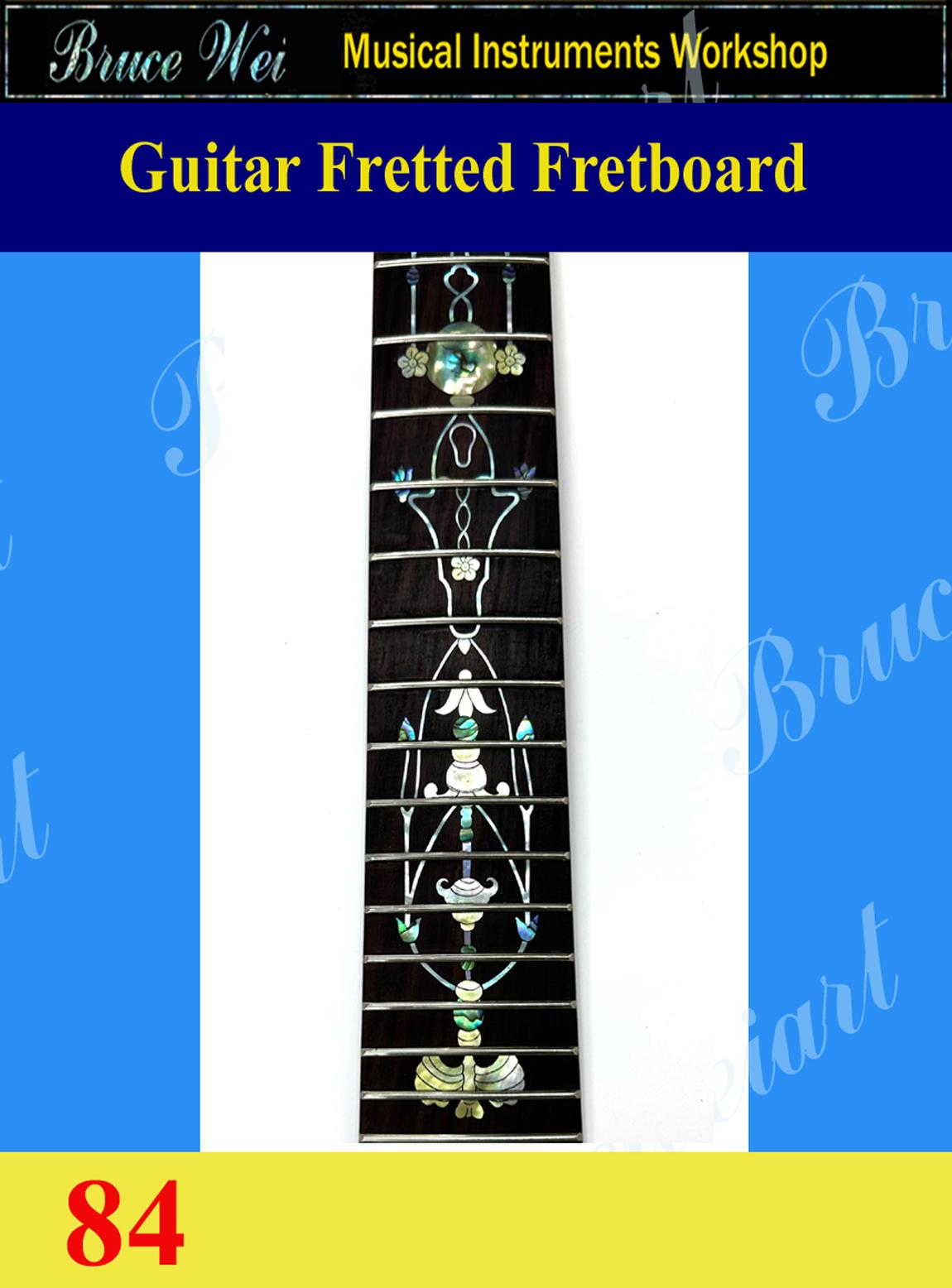 For Guitar, Handmade Rosewood Fretted Fretboard, MOP & Abalone