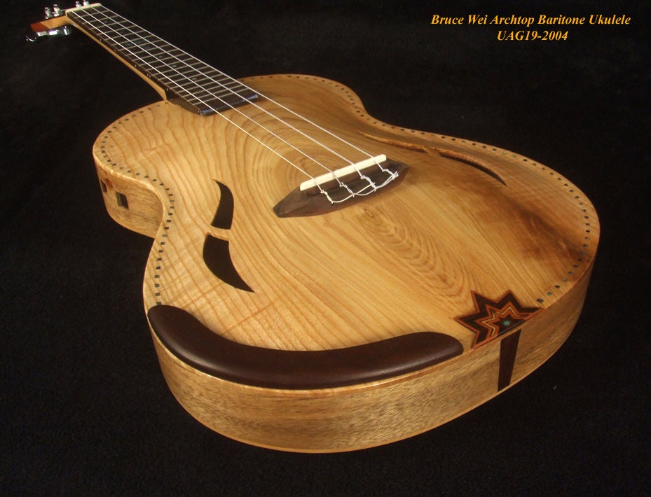 Bruce Wei Ash Maple Archtop Baritone Ukulele UAG19-2004 - Etsy