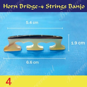 Free Shipping Bruce Wei, 4 Strings Banjo Horn Bridge Height= 19 mm (4)
