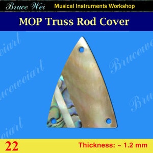 Free Shipping Guitar Truss Rod Cover Mop & Abalone 1pc, Bruce Wei (22)