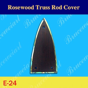 Free Shipping Guitar Rosewood Truss Rod Cover, Abalone Inlay, Bruce Wei ( E-24 )