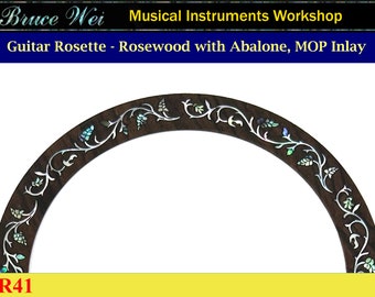 Bruce Wei, Acoustic Guitar Mop/ Abalone Inlay Rosette ( CR41 )