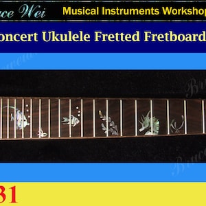 Concert  Ukulele Fretted Rosewood Fretboard, MOP Inlay, Bruce Wei (431)