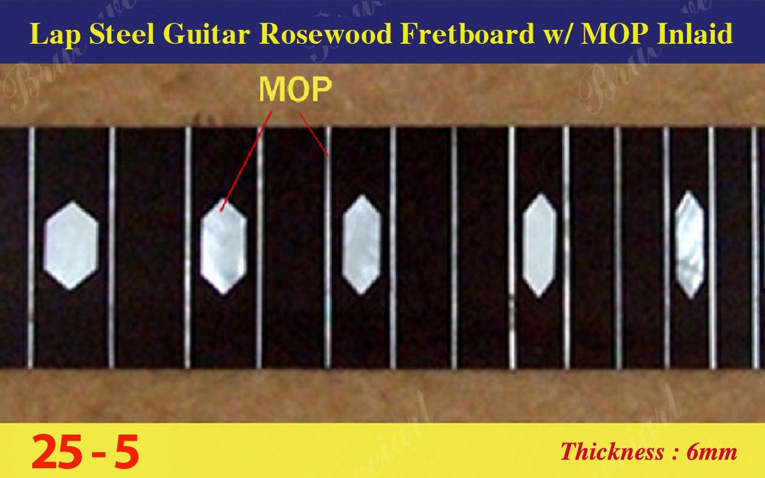 Bruce Wei, Lap Steel Fretboard W/mop Inlay Scale 25 5 Etsy