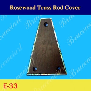 Free Shipping Handmade Rosewood Truss Rod Cover, Abalone Inlay, Bruce Wei ( E-33 )