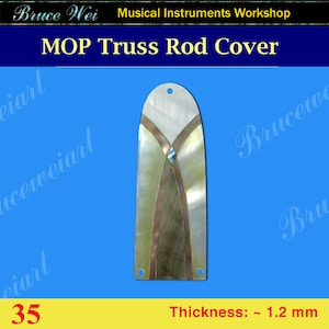 Free Shipping Guitar Truss Rod Cover Mop & Abalone, Bruce Wei (35)
