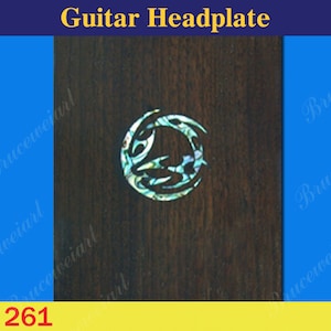 Guitar Rosewood Headplate, Mop & Abalone Inlay, Bruce Wei (261)