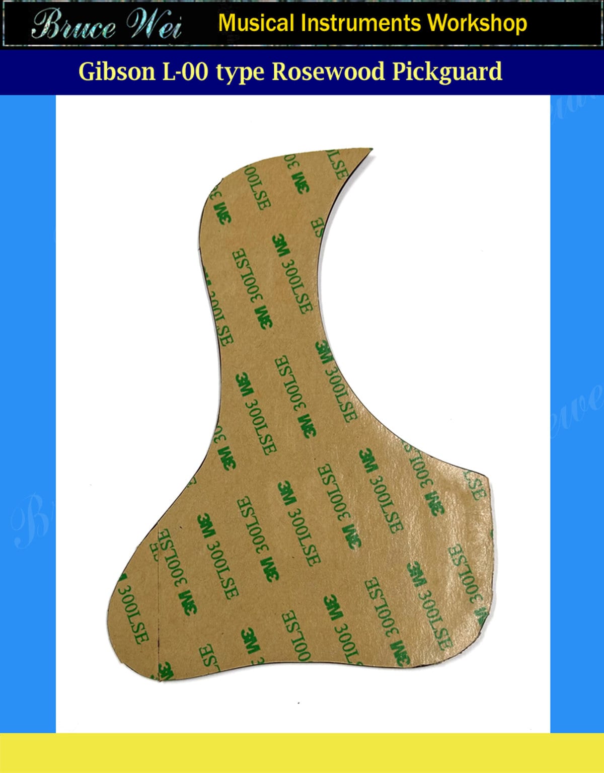 Gibson L-00 Type Guitar Rosewood Pickguard , Abalone Inlay