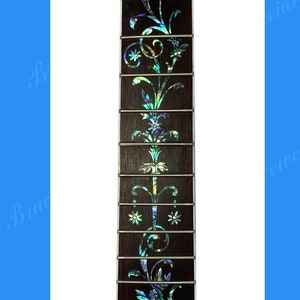 Gitaar handgemaakte 25,5&quot; fretted palissander fretboard, abalone inlegwerk, Bruce Wei ( 495 )