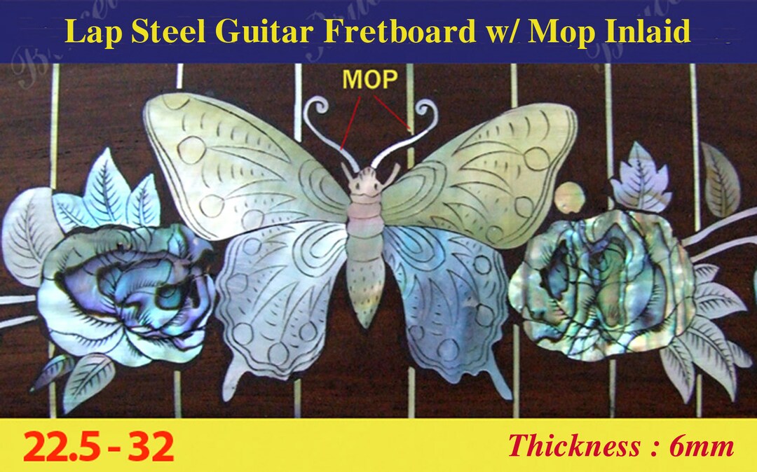 Bruce Wei, Lap Steel Fretboard W/mop Inlay Scale 22.5 32 Etsy