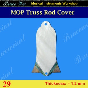 Free Shipping Guitar Truss Rod Cover, Mop & Abalone Bruce Wei (29)