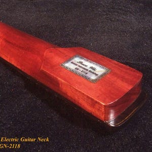 Ersättningshals för Strat för elgitarr, handgjord massiv Purple Heart, Planet-inlägg, Bruce Wei GN-2118 bild 5