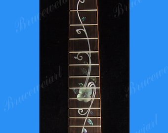 Bruce Wei, Tenor Ukulele Fretted Fretboard w/MOP Art Inlay (424)