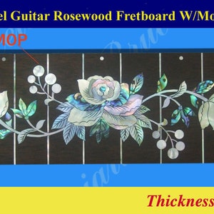 Bruce Wei, 22.5&quot; Lap Steel Rosewood Fretted Fretboard w/MOP Inlay ( 8-1 )