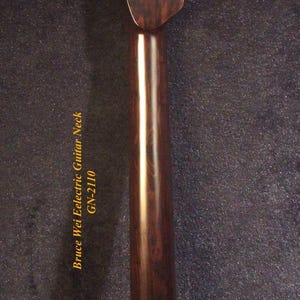 Mástil de repuesto para guitarra eléctrica TELE, hecho a mano, de ébano macizo de Macassar, con incrustaciones de vid, Bruce Wei GN-2110 imagen 5