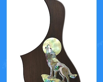 送料無料 ギター ローズウッド トラスロッドカバー、アバロンインレイ