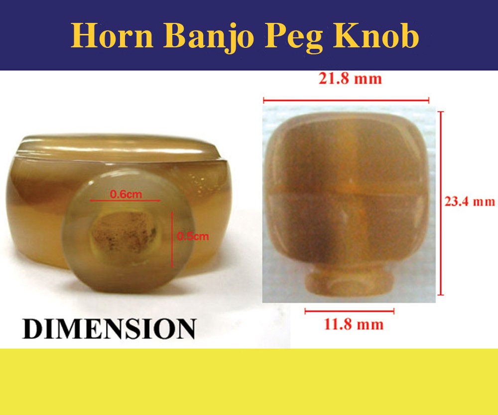 ラッピング対象外 Bruce Wei Banjo Part Buffalo Horn Peg Knob 5pcs (1) 並行輸入品 