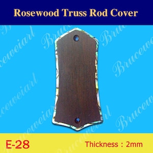 Free Shipping Guitar Rosewood Truss Rod Cover, Abalone Inlay, Bruce Wei ( E-28 )