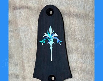 送料無料 テイラー 2穴ギター用 マカッサルエボニートラスロッドカバー