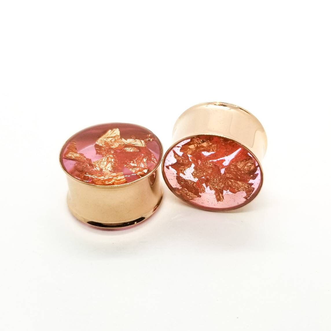 3/4 19mm Rose Gold Plugs Ear Plugs Plugs and Tunnels Etsy